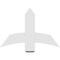 Ekena Millwork Bellingham Architectural Grade PVC Gable Bracket, 36"W x 24"H x 2"D x 6"F, 16/12 Pitch GBP036X24X0206BEL00 - alternate 4